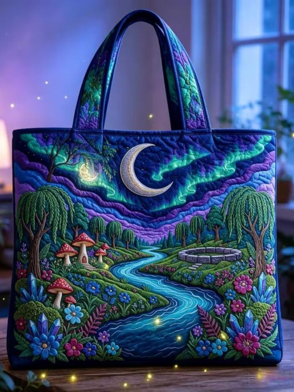 QUILTED NORTHERN LIGHTS TOTE